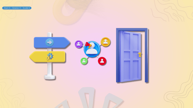 Signpost pointing in several directions, used as the cover image for a guide on choosing your first affiliate program