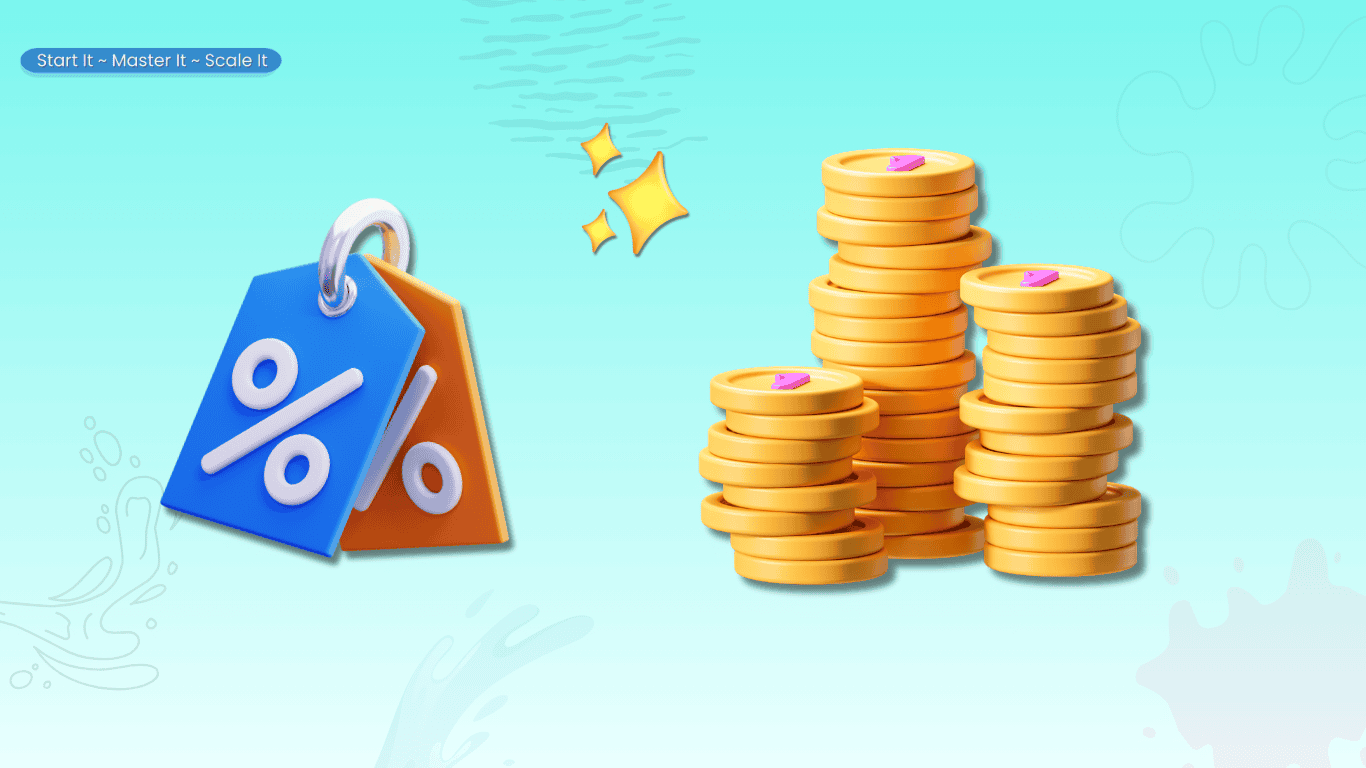 Price tag icon representing the difference between high ticket affiliate marketing and low ticket products
