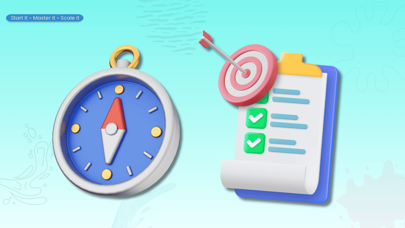 Simple 3D checklist icon representing a clear order of steps for building online