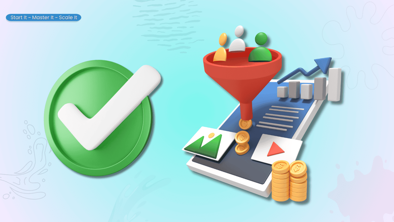 Passive income and digital marketing conceptāmonetizing content online, internet marketing, side hustle, mmo, start it - master it - scale it, mmoe essentials