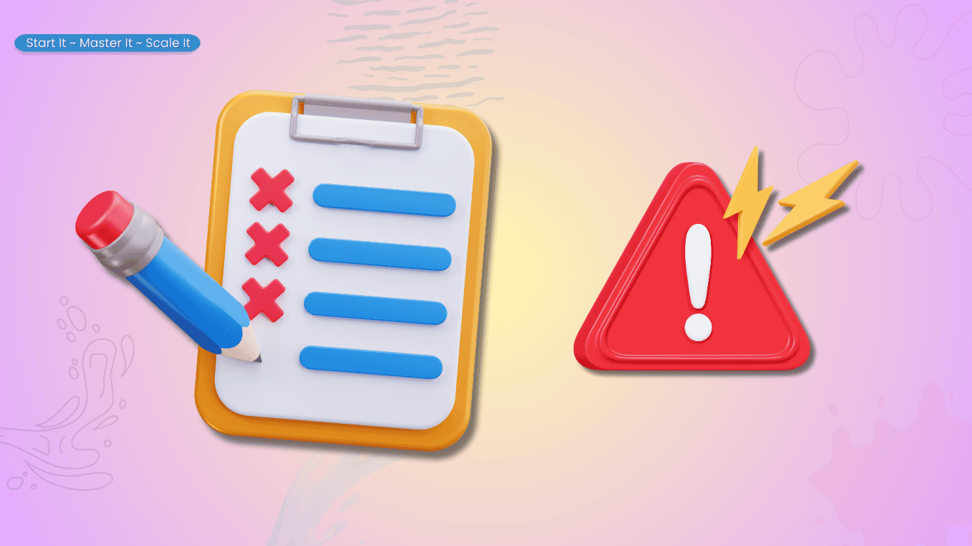 Checklist icon marking the common mistakes to avoid when choosing an affiliate program.