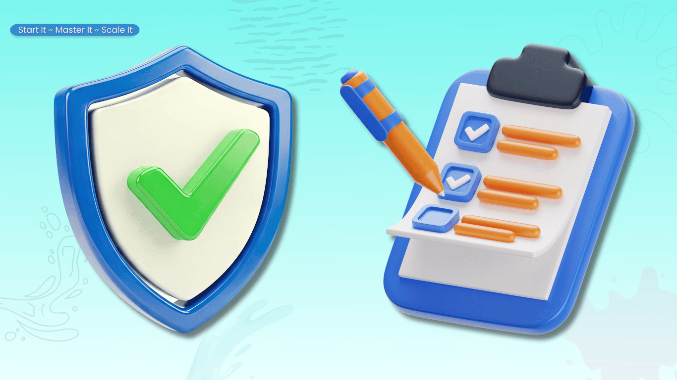 A shield icon representing the short list of information that should never be pasted into an AI tool.